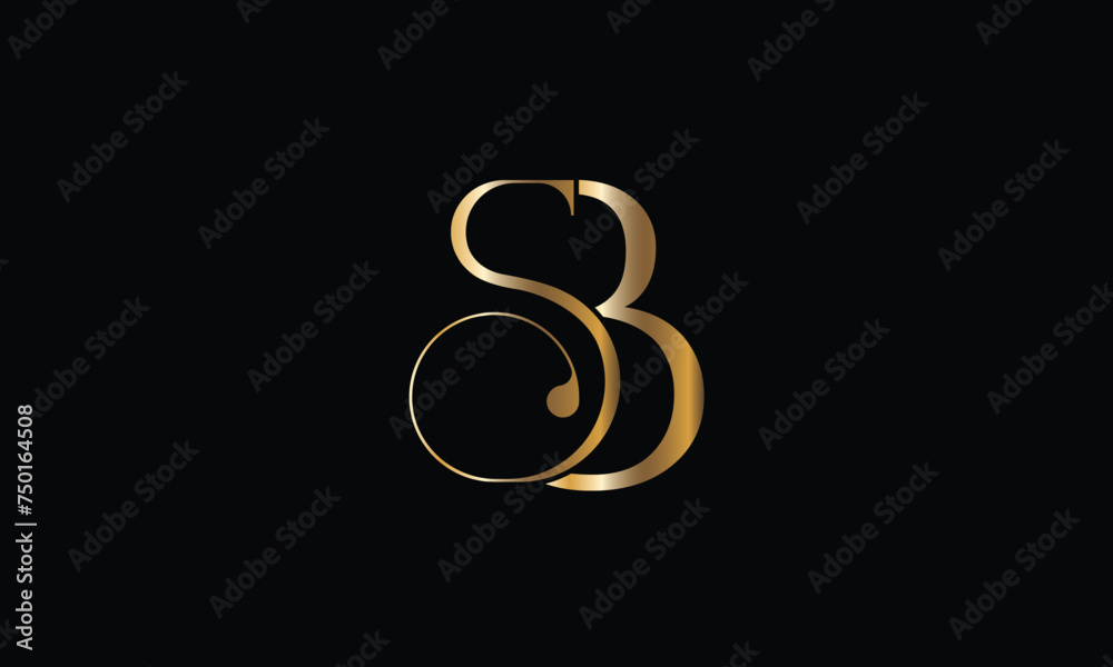 SB, BS, S, B, Abstract Letters Logo monogram SB, BS, S, B, Abstract Letters Logo monogram