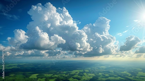 Aerial View of Sky and Clouds