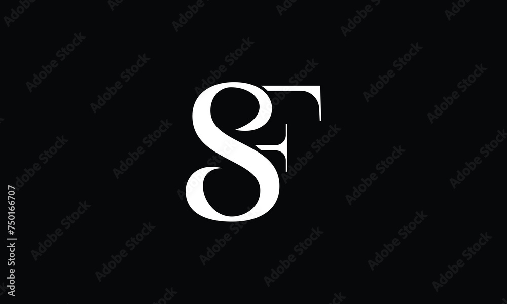 SF, FS, S, F, Abstract Letters Logo Monogram SF, FS, S, F, Abstract Letters Logo Monogram