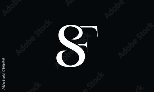 SF  FS  S  F  Abstract Letters Logo Monogram