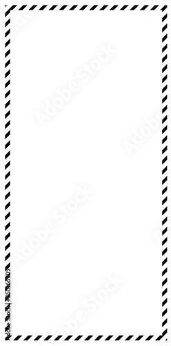 diagonal dash border, square diagonal dashed frame element design, modern simple border style