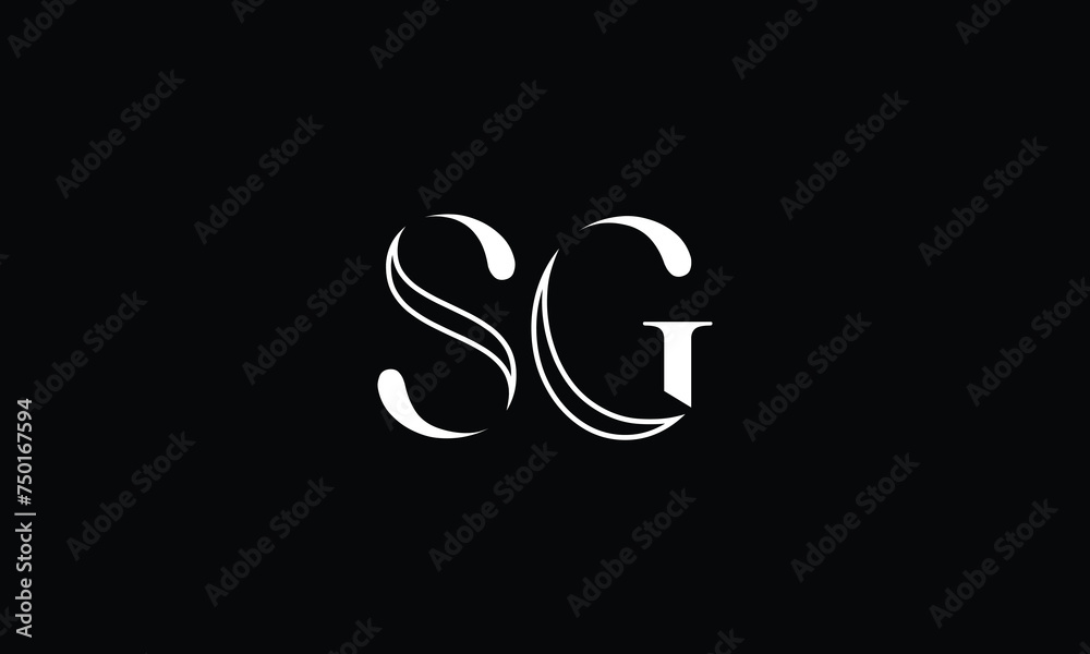 SG, GS, S, G, Abstract Letters Logo Monogram SG, GS, S, G, Abstract Letters Logo Monogram