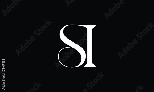 SI, IS, S, I, Abstract Letters Logo monogram