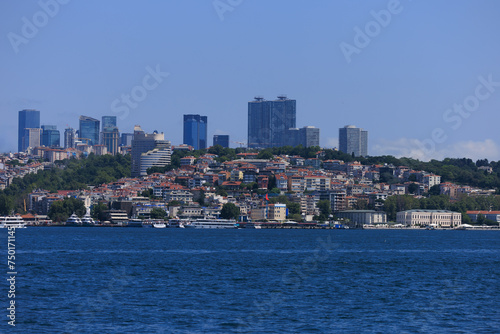 Cityscape View from the water to buildings in the city of Istanbul  © Kozlik_mozlik