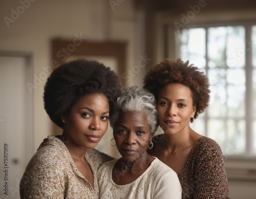 Generations of African American Women: A Black Family Portrait - together on Mother's Day