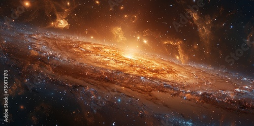 Space galaxy background, showcasing the mesmerizing beauty of distant galaxies and cosmic wonders.