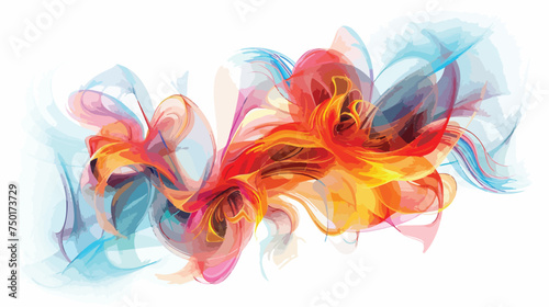 Abstract fractal illustration for creative design is