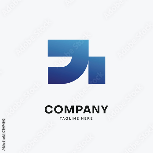 minimalist gradient logo template