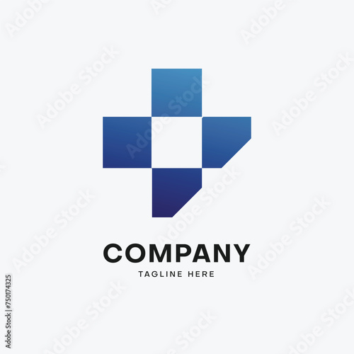 minimalist gradient logo template