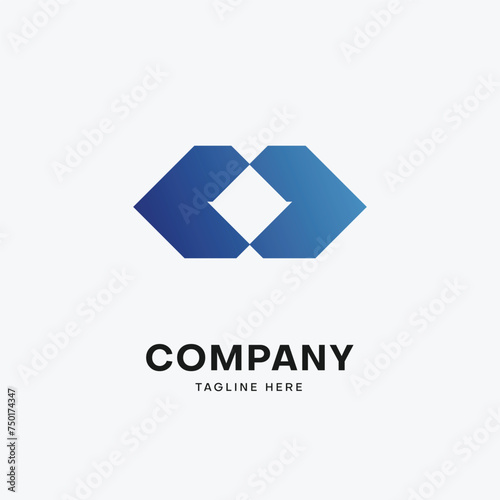 minimalist gradient logo template