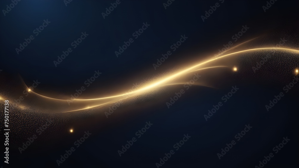Magic abstract poly background HD,  high contrast, gold particle., navy blue background, professional photography, high detail, realistic, Mysterious, strong vibrant lights