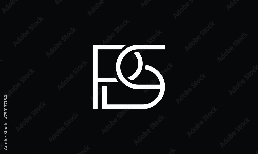 PS, SP, P, S, Abstract Letters Logo Monogram PS, SP, P, S, Abstract Letters Logo Monogram