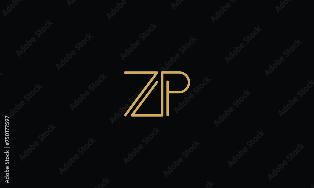 ZP, PZ, Z, P, Abstract Letters Logo Monogram ZP, PZ, Z, P, Abstract Letters Logo Monogram