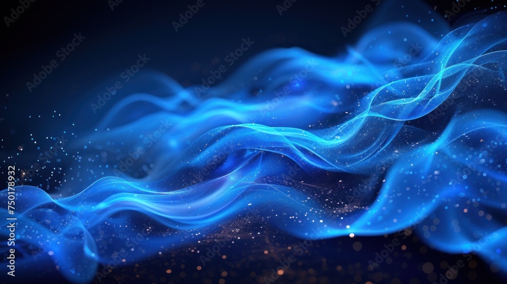 a close up of a blue and black background with a wave of light coming out of the center of the image and a star in the middle of the middle of the image. a close up of a blue and black background with a wave of light coming out of the center of the image and a star in the middle of the middle of the image.