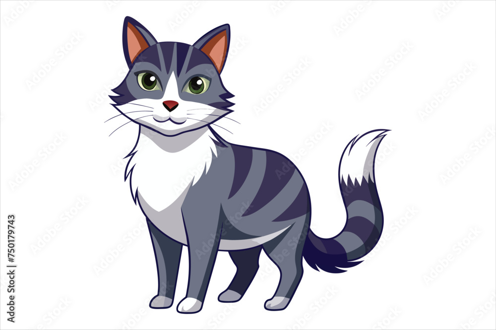 Cat Vector Illustration Design 