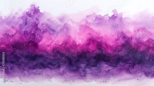  a painting of purple and pink smoke on a white background with space for a text or a logo on the bottom of the image and bottom half of the image.