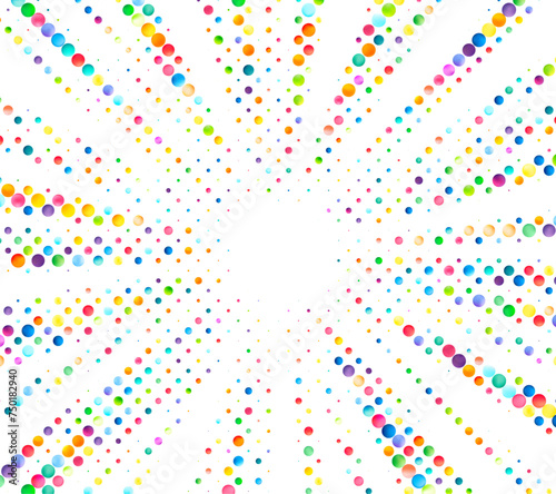 Dynamic Colorful Dots Cascade