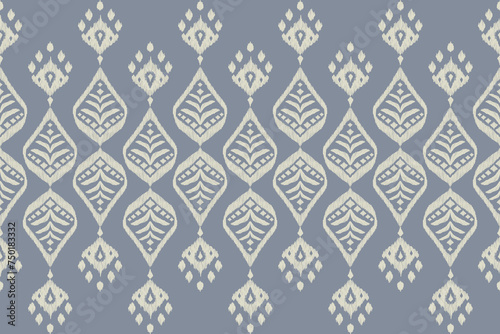 Blue ethnicity vintage seamless pattern vector illustration