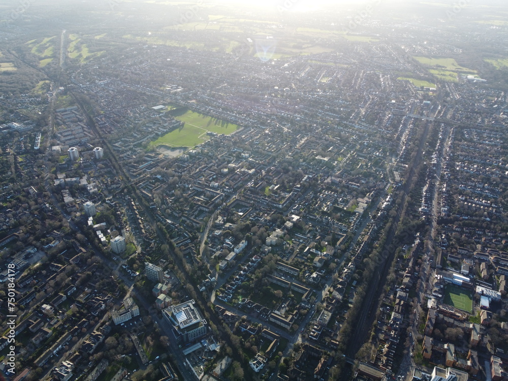 Obraz premium aerial view of the city