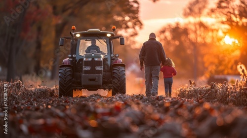 Couple Standing in Field of Flowers