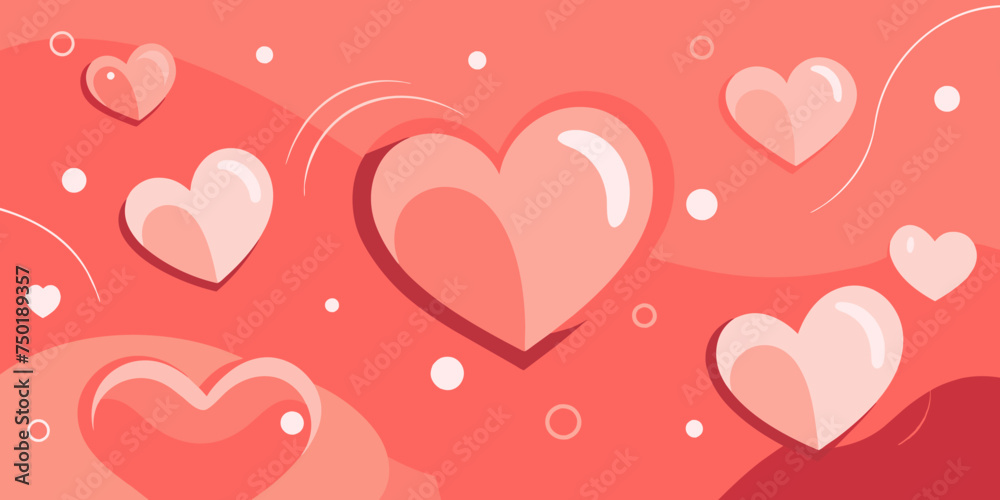 Abstract Background with Hearts
