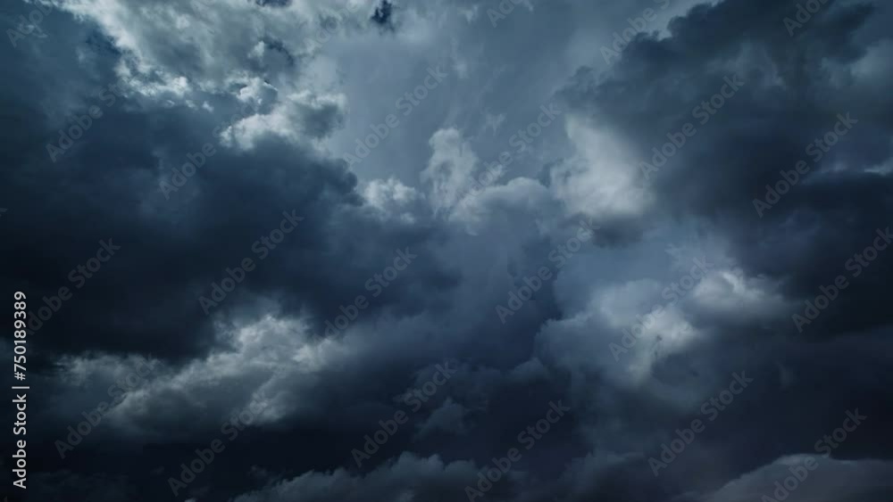 Storm clouds and lot of lightning during a thunderstorm. Dramatic clouds moving fast, 4k Storm clouds and lot of lightning during a thunderstorm. Dramatic clouds moving fast, 4k
