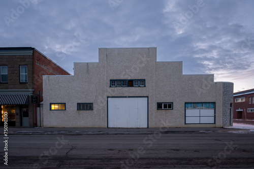 Old Buildings on the historic centre of Fort MacLeod Alberta. photo