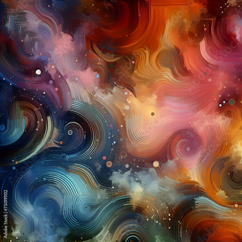 diversity of fractal realms abstract background 