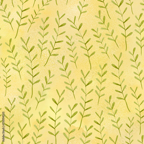 Leaves Palm seamless pattern | repeat files | Leaf textures (ID: 750194555)
