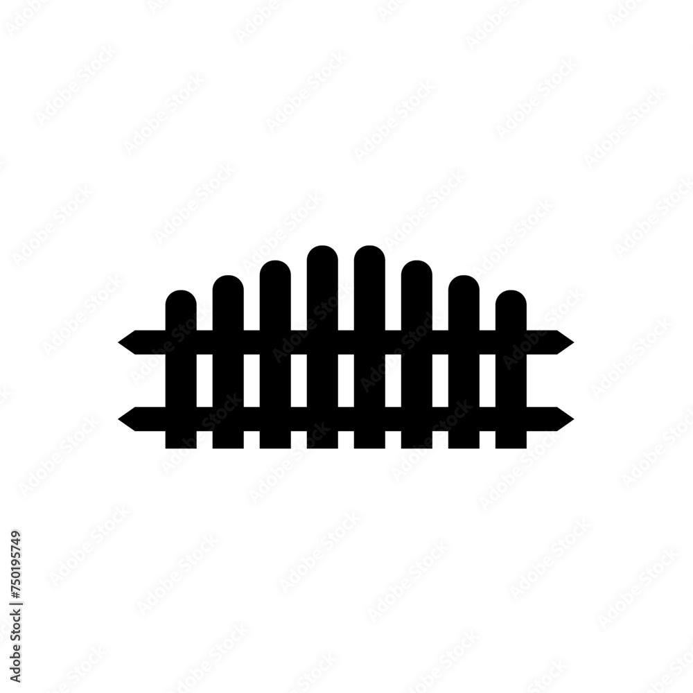 Silhouette Garden Fence Silhouette Garden Fence