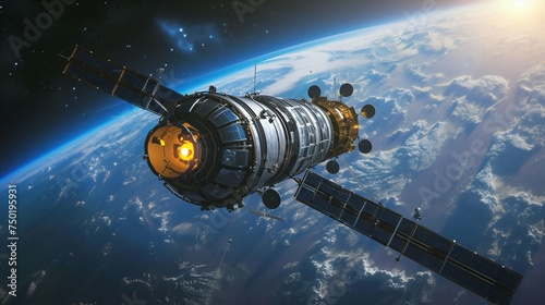 Advanced Spacecraft Propelling Through Earth's Orbit. Generative ai