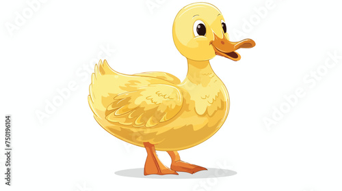 Duck cartoon cute animal isolated illustration isola