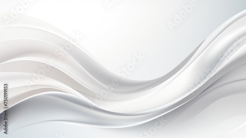 White Background With Wavy Lines