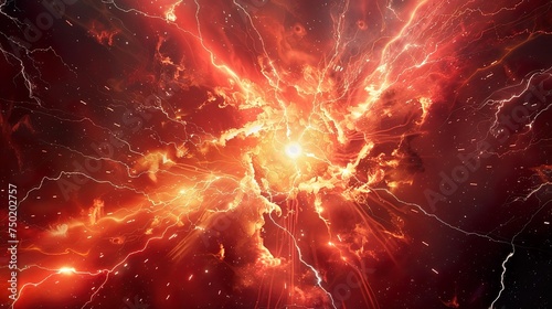 explosion of fire background image