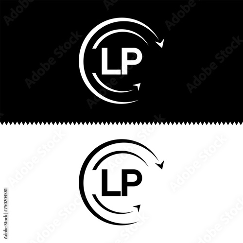 LP letter  logo minimal unique and simple logo design, LP creative modern monogram logo style