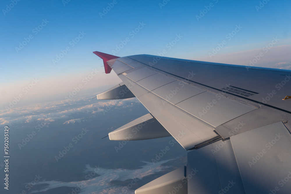 view from the porthole of the plane view from the porthole of the plane