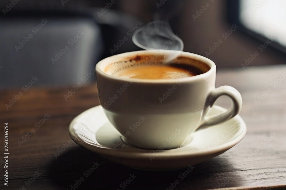 cup of coffee on table