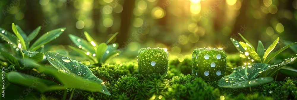 Green Dice White Pips On Background, Background Images , Hd Wallpapers Green Dice White Pips On Background, Background Images , Hd Wallpapers