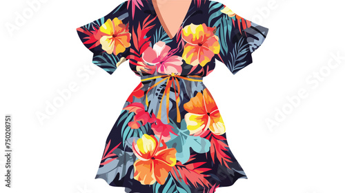 Floral fashion print design for summer woman dress i