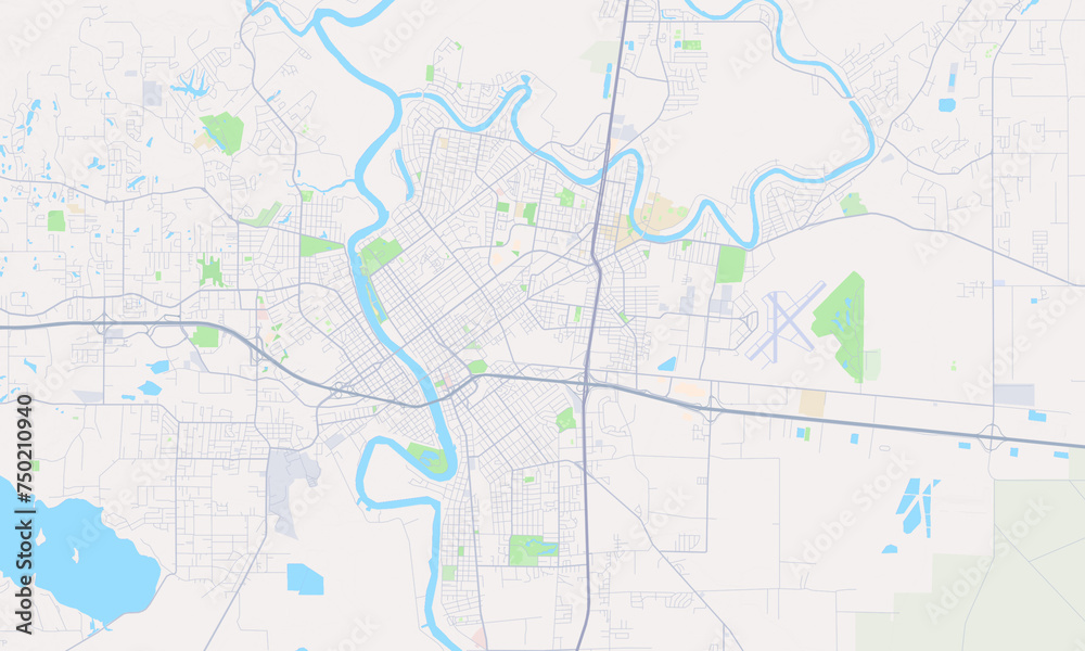 Monroe Louisiana Map, Detailed Map of Monroe Louisiana
