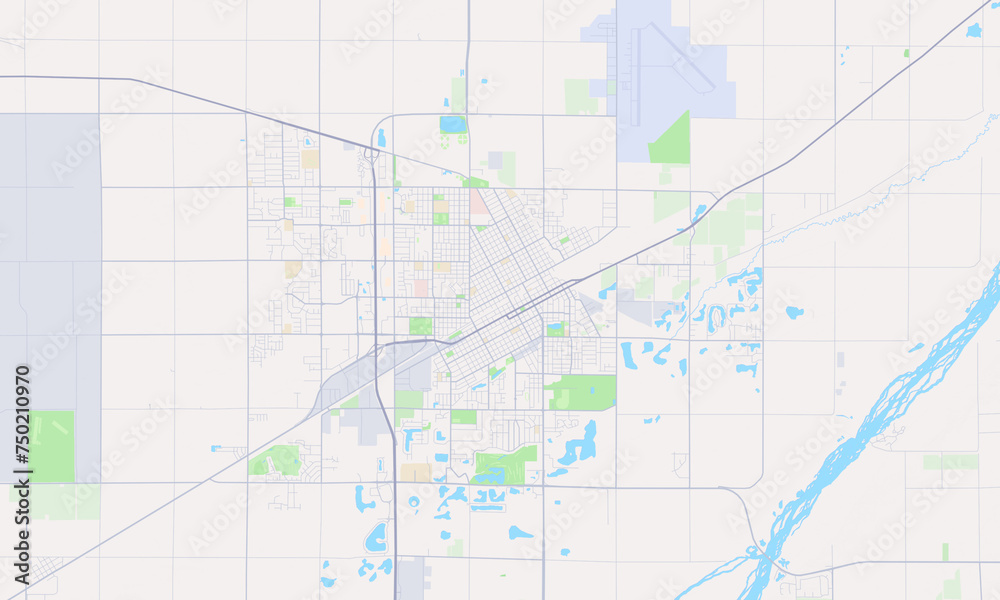 Detailed Map of Grand Island Nebraska