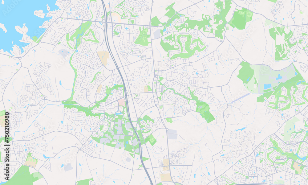 Huntersville North Carolina Map, Detailed Map of Huntersville North Carolina