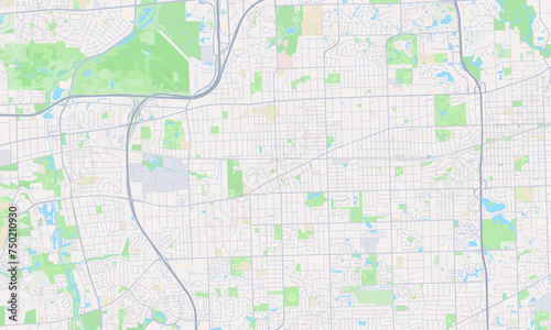 Downers Grove Illinois Map  Detailed Map of Downers Grove Illinois