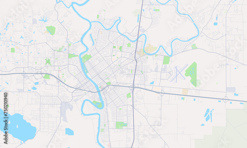 Monroe Louisiana Map  Detailed Map of Monroe Louisiana