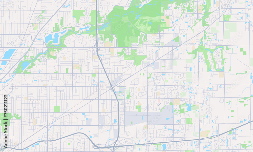 Lawrence Indiana Map, Detailed Map of Lawrence Indiana