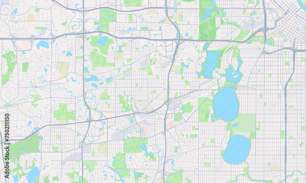 St. Louis Park Minnesota Map, Detailed Map of St. Louis Park Minnesota