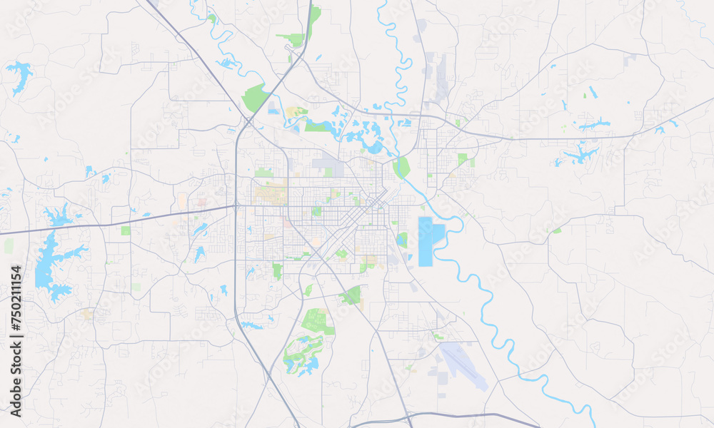 Hattiesburg Mississippi Map, Detailed Map of Hattiesburg Mississippi