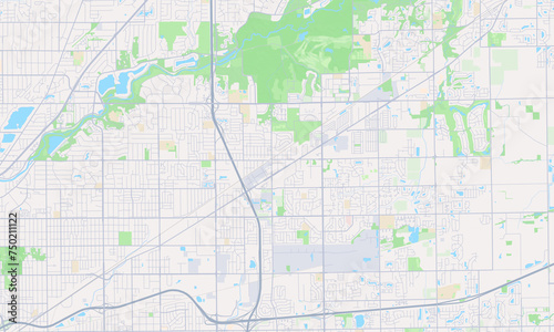 Lawrence Indiana Map, Detailed Map of Lawrence Indiana