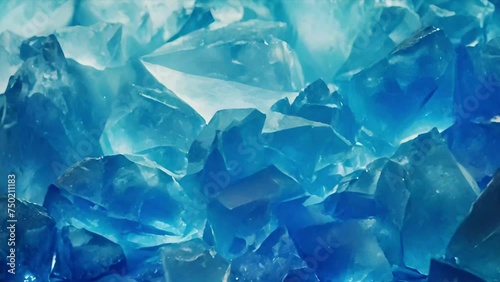 青い結晶の背景テクスチャGenerativeAI