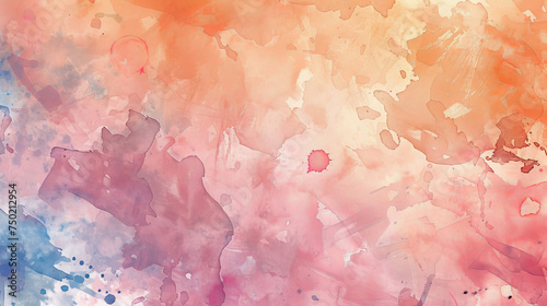 An image depicting dynamic abstract splashes of watercolor in shades of pink and orange, creating a fluid artistic composition